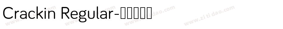 Crackin Regular字体转换